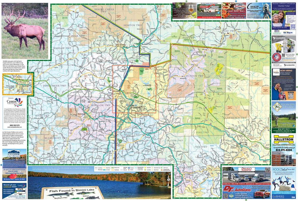 The Greater DuBois Area Map - County